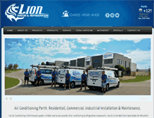 Tablet Screenshot of lionaircon.com.au